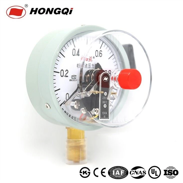HQ 100mm Electric Contact Pressure Gauge With Radial Direction