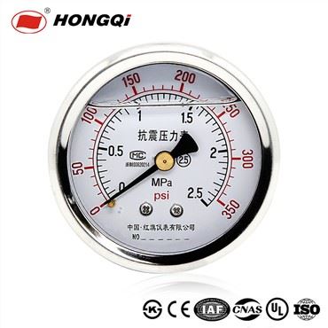 Hongqi 60 mm õlitatud radiaalsuunaline roostevabast terasest korpuse rõhumõõtur