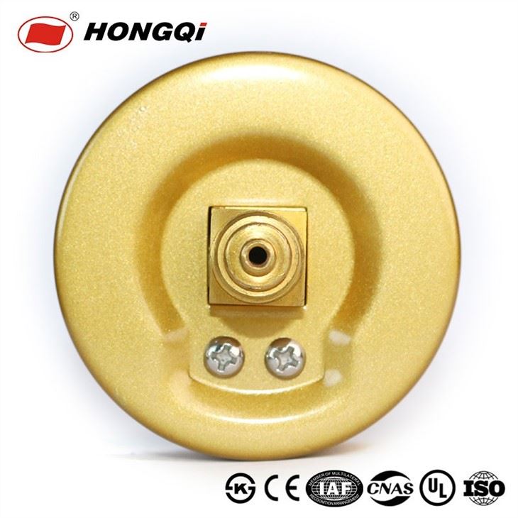 Y-60 Gold Case Double Scale Pressure Gauge